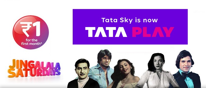 India Desire : Tata Play Jingalala Offer : TataPlay English Combo Packs At Re 1 For 30 Days [Wednesday]
